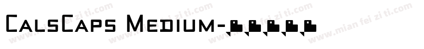 CalsCaps Medium字体转换